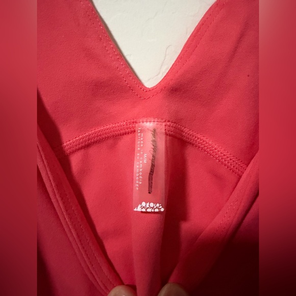 New FP Movement Never Better Crop V-Neck Tank in coral - Womens - Picture 5 of 9